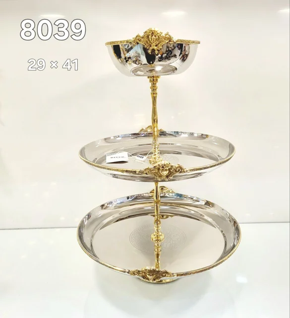 شیرینی خوری کاسه دار سه طبقه