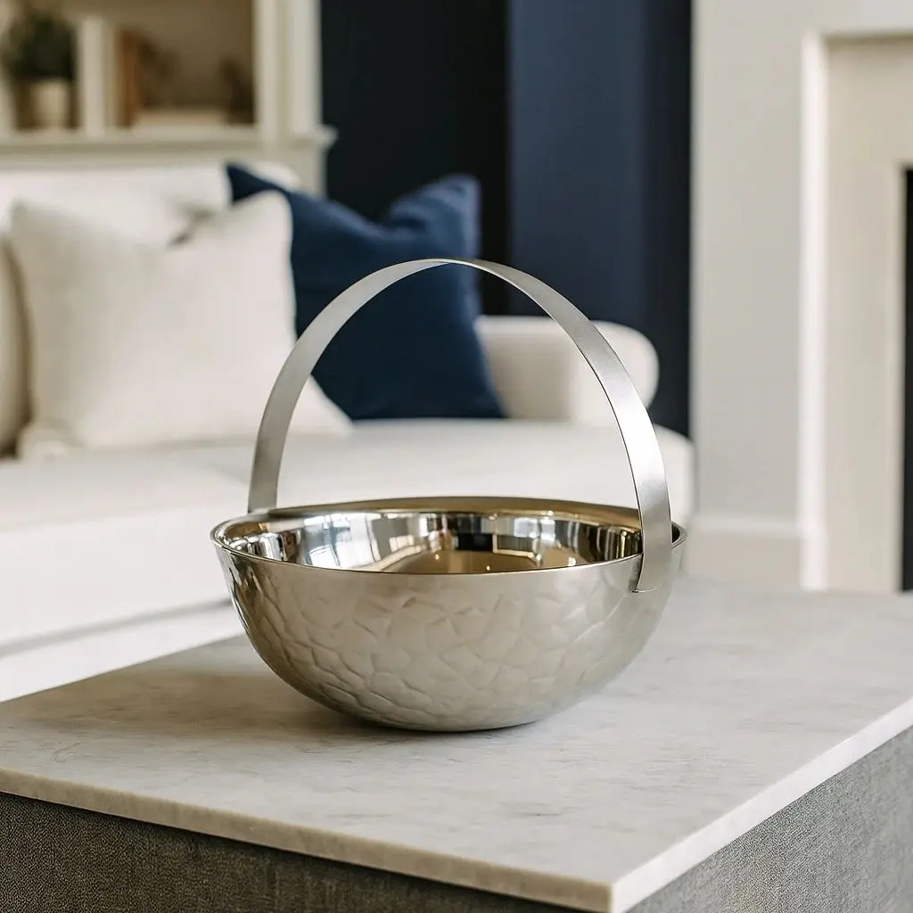 کاسه دسته دار طرح سنگ متوسط