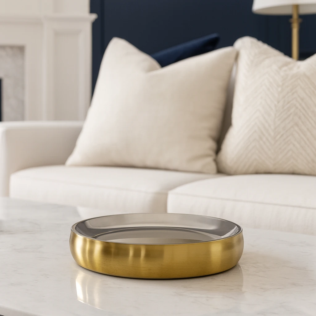 ظرف سرو دوجداره دو رنگ متوسط